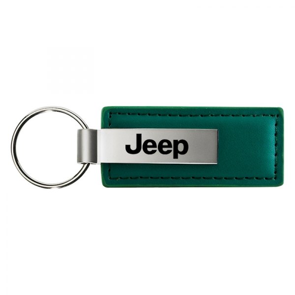 Autogold® - Jeep Green Leather Key Chain