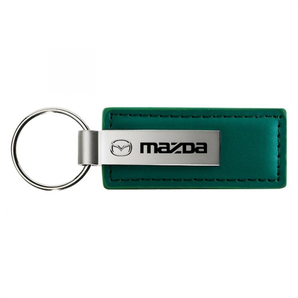 Autogold® - Mazda Green Leather Key Chain