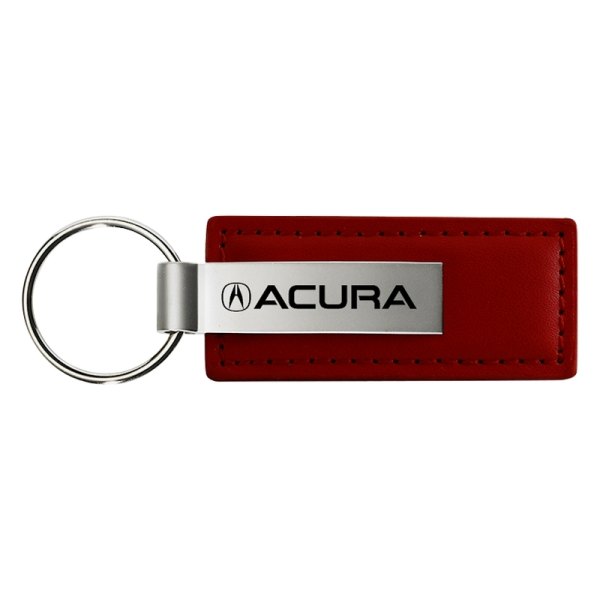 Autogold® - Acura Burgundy Leather Key Chain