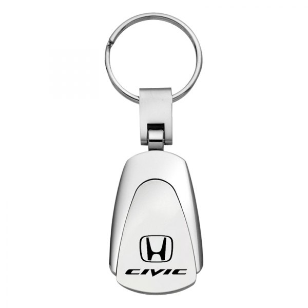 Autogold® - Civic Chrome Teardrop Key Chain