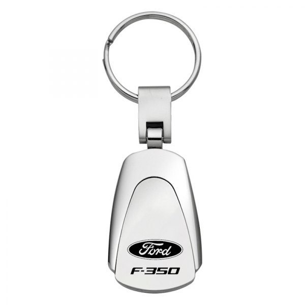 Autogold® - F-350 Chrome Teardrop Key Chain