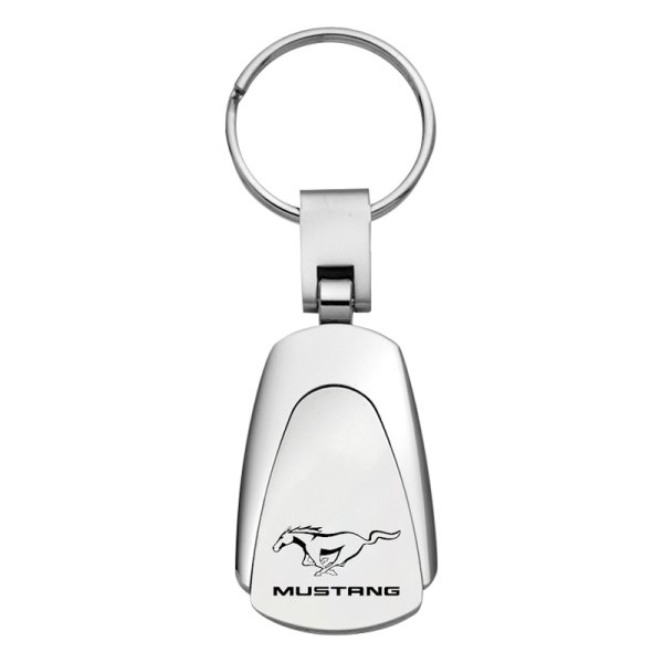 Autogold® - Mustang Chrome Teardrop Key Chain