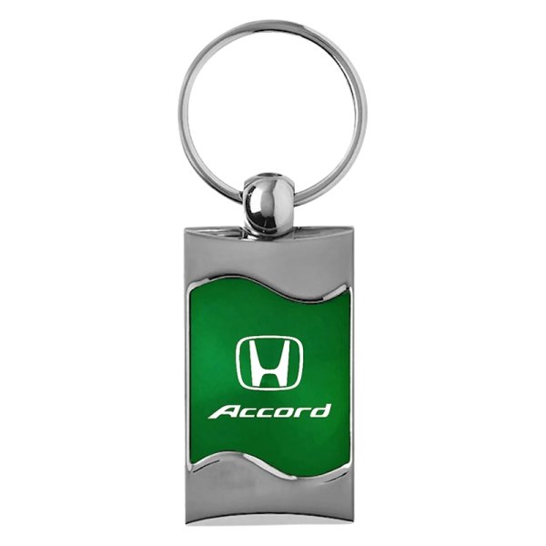 Autogold® - Accord Green Rectangular Wave Key Chain