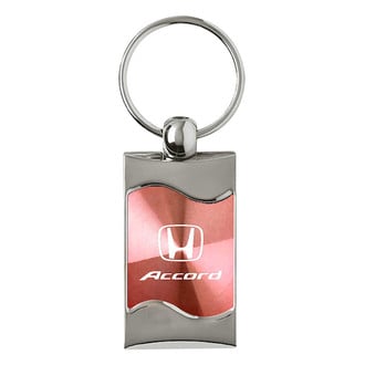 Autogold® - Accord Pink Rectangular Wave Key Chain