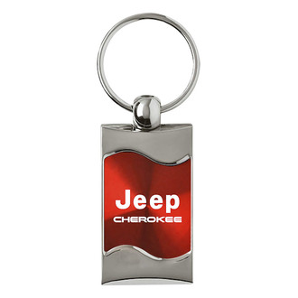 Autogold® - Cherokee Red Rectangular Wave Key Chain