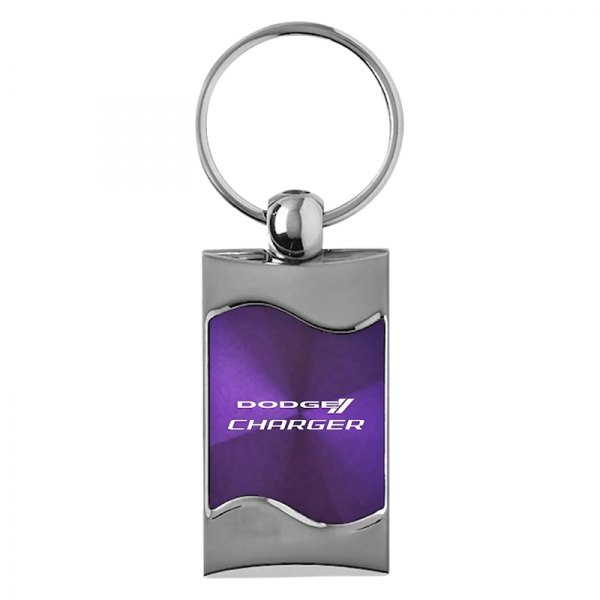 Autogold® - Charger Purple Rectangular Wave Key Chain