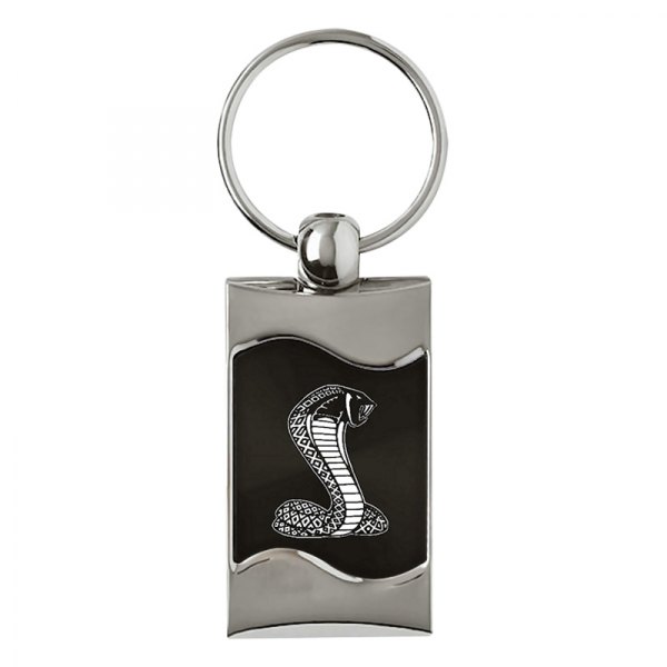 Autogold® - Cobra Black Rectangular Wave Key Chain