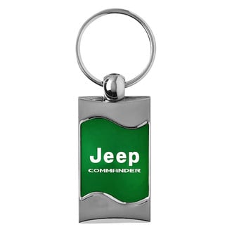 Autogold® - Commander Green Rectangular Wave Key Chain