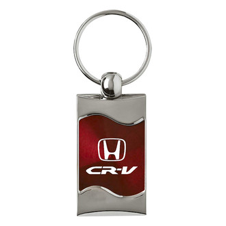 Autogold® - CR-V Burgandy Rectangular Wave Key Chain