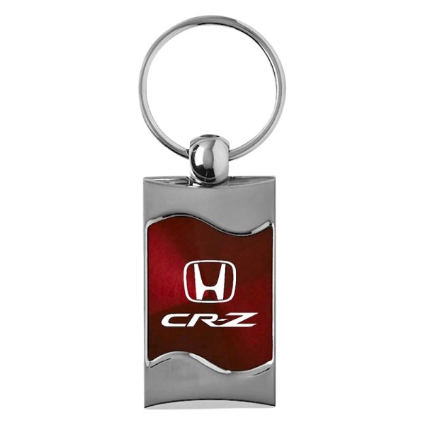 Autogold® - CRZ Burgundy Rectangular Wave Key Chain