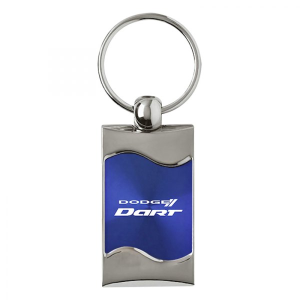 Autogold® - Dart Blue Rectangular Wave Key Chain