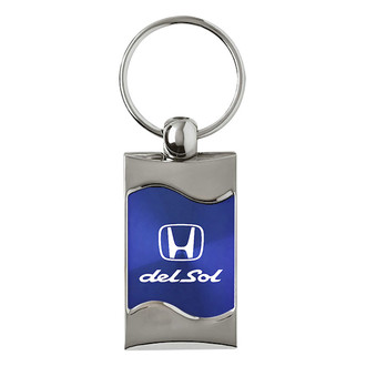 Autogold® - Del Sol Blue Rectangular Wave Key Chain