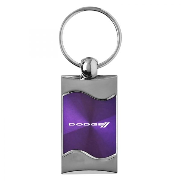 Autogold® - Dodge Stripe Purple Rectangular Wave Key Chain