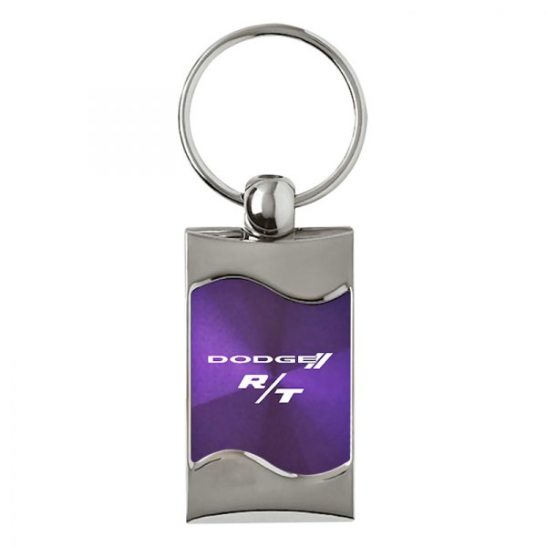 Autogold® - Dodge R/T Purple Rectangular Wave Key Chain