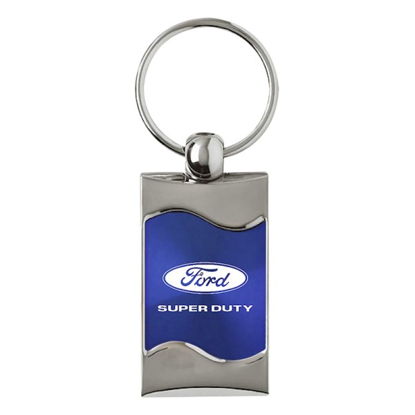 Autogold® - Super Duty Blue Rectangular Wave Key Chain