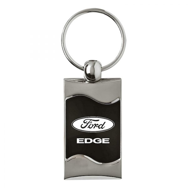 Autogold® - Edge Black Rectangular Wave Key Chain