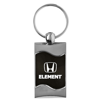 Autogold® - Element Black Rectangular Wave Key Chain