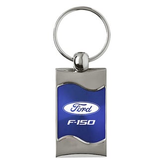 Autogold® - F-150 Blue Rectangular Wave Key Chain