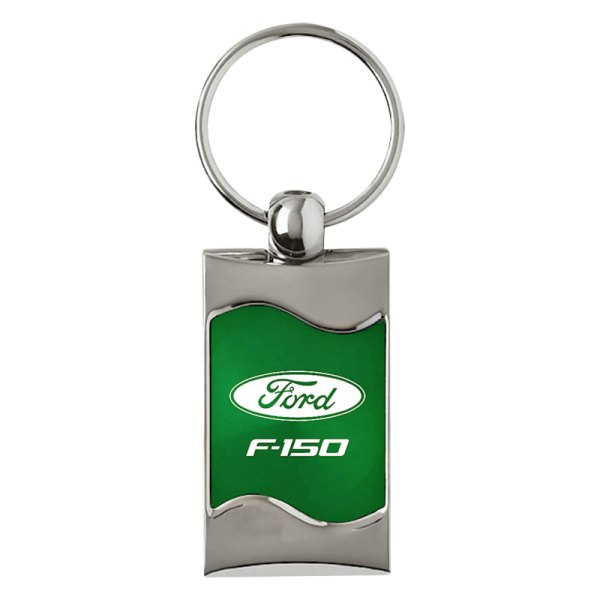 Autogold® - F-150 Green Rectangular Wave Key Chain