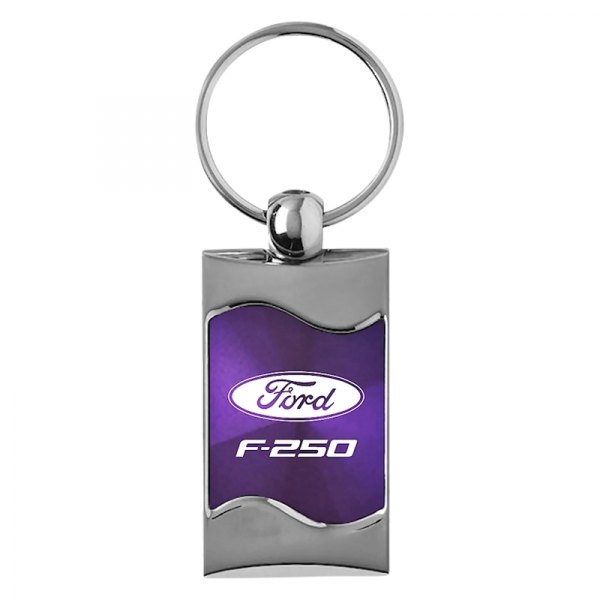 Autogold® - F-250 Purple Rectangular Wave Key Chain