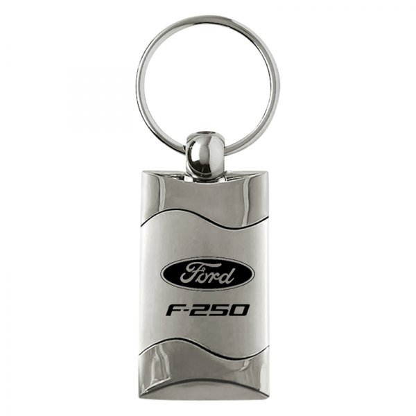 Autogold® - F-250 Satin-Chrome Rectangular Key Chain