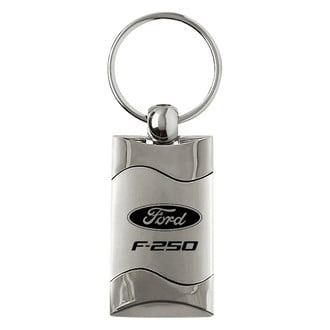 Autogold® - F-250 Satin-Chrome Rectangular Key Chain
