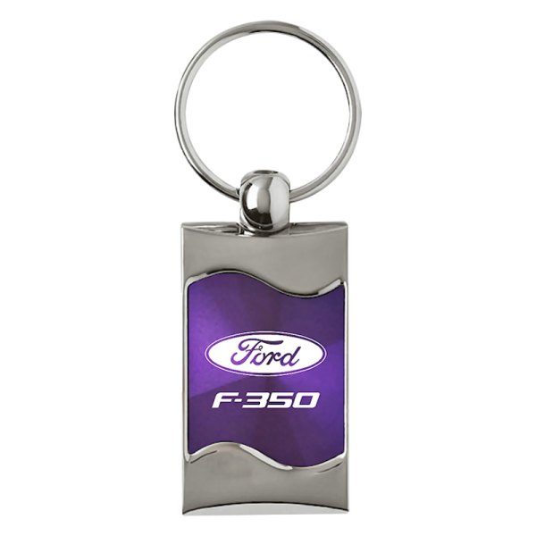 Autogold® - F-350 Purple Rectangular Wave Key Chain