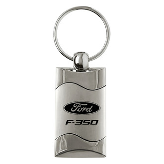 Autogold® - F-350 Satin-Chrome Rectangular Key Chain