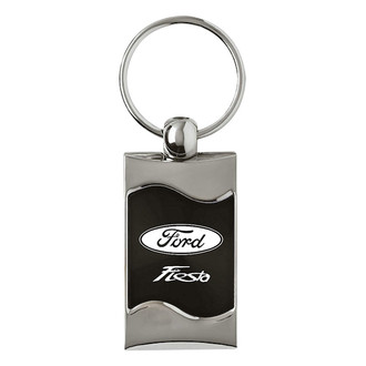 Autogold® - Fiesta Black Rectangular Wave Key Chain
