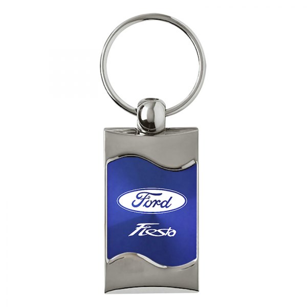 Autogold® - Fiesta Blue Rectangular Wave Key Chain