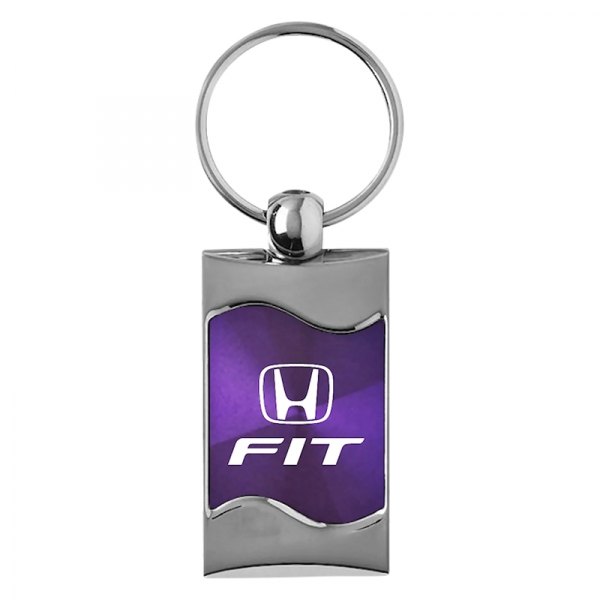 Autogold® - Fit Purple Rectangular Wave Key Chain