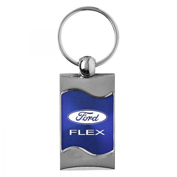 Autogold® - Flex Blue Rectangular Wave Key Chain