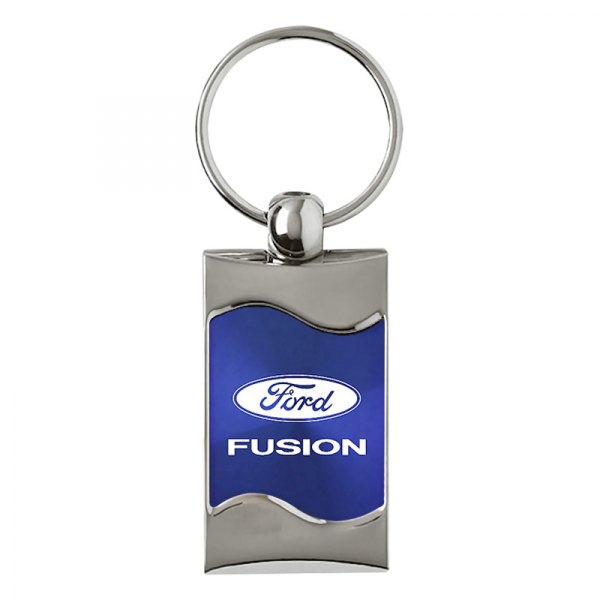 Autogold® - Fusion Blue Rectangular Wave Key Chain