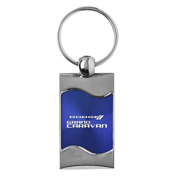 Autogold® - Grand Caravan Blue Rectangular Wave Key Chain