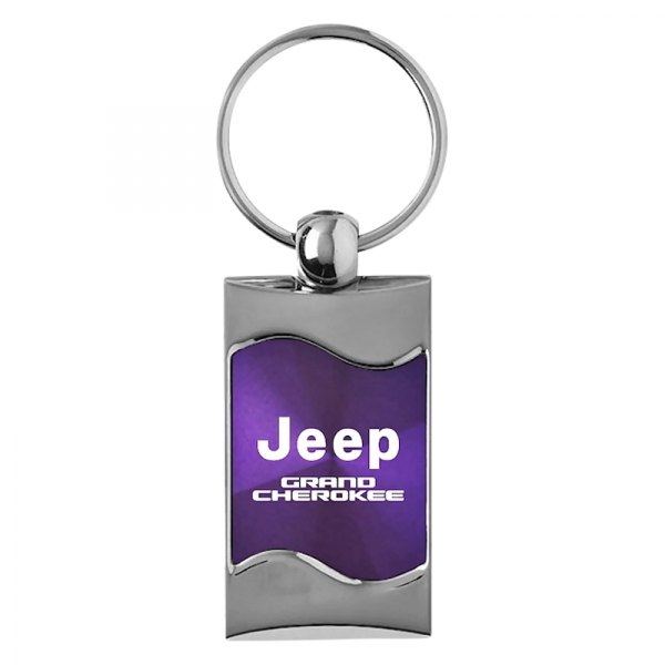 Autogold® - Grand Cherokee Purple Rectangular Wave Key Chain