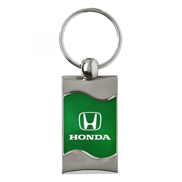 Autogold® - Honda Green Rectangular Wave Key Chain