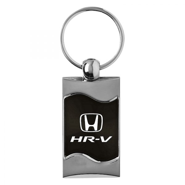 Autogold® - HR-V Black Rectangular Wave Key Chain