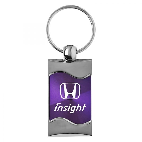 Autogold® - Insight Purple Rectangular Wave Key Chain