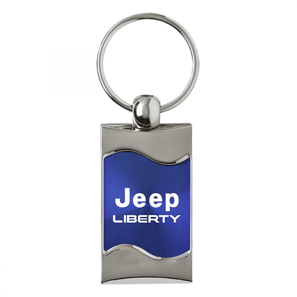 Autogold® - Liberty Blue Rectangular Wave Key Chain