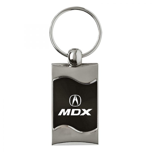 Autogold® - MDX Black Rectangular Wave Key Chain