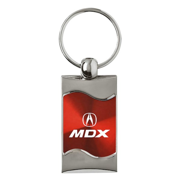 Autogold® - MDX Red Rectangular Wave Key Chain