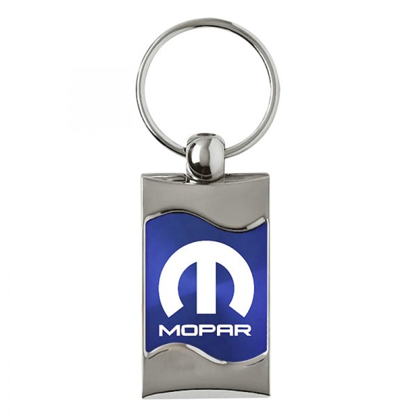 Autogold® - Mopar Blue Rectangular Wave Key Chain