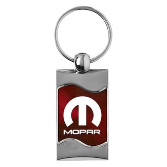 Autogold® - Mopar Burgundy Rectangular Wave Key Chain