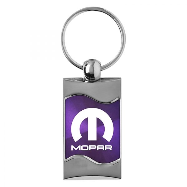 Autogold® - Mopar Purple Rectangular Wave Key Chain