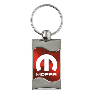 Autogold® - Mopar Red Rectangular Wave Key Chain