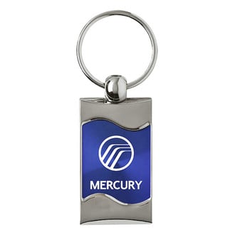 Autogold® - Mercury Blue Rectangular Wave Key Chain