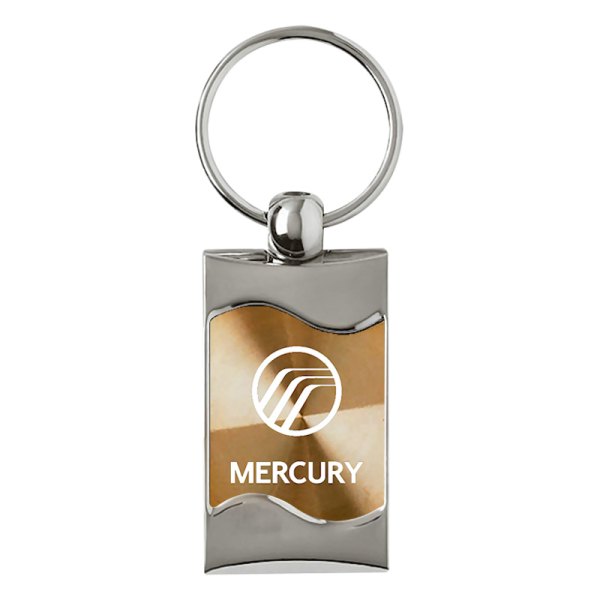 Autogold® - Mercury Gold Rectangular Wave Key Chain