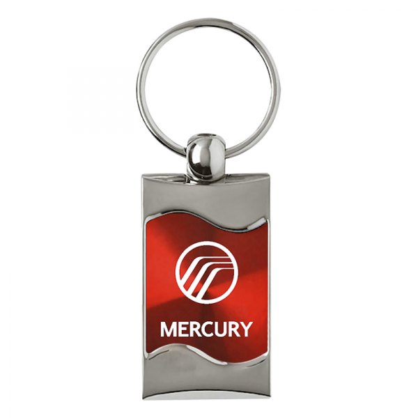 Autogold® - Mercury Red Rectangular Wave Key Chain