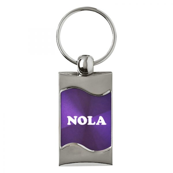 Autogold® - NOLA Purple Rectangular Wave Key Chain