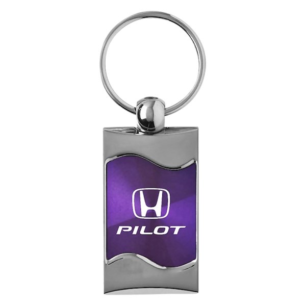 Autogold® - Pilot Purple Rectangular Wave Key Chain